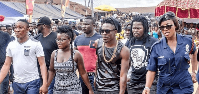 Crowed receives Shatta Wale at Asantehene&#039;s Akwasidae in Kumasi