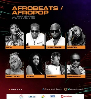 afrobeats afropop artist (vgma 23)