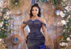 Image of actress Benedicta Gafah in wedding dress