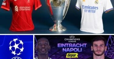 uefa champions league, liverpool face real madrid, eintracht frankfurt face napoli